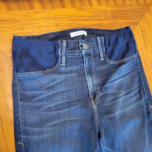 Good American Deep Wash Blue High Rise Skinny Jeans - Picture 3 of 11